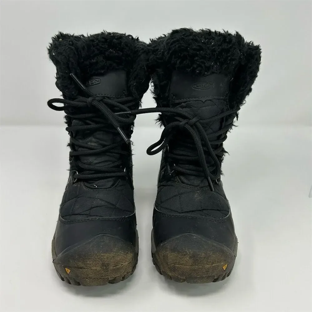 KEEN Women's Black Snow Boots Size 5.5 Waterproof Insulated Winter Warm